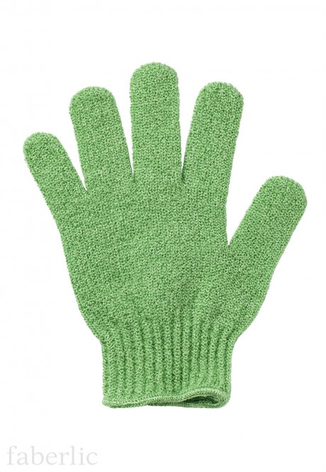Faberlic 9638 Перчатка для душа зеленая - купить, заказать, отзывы покупателей, описание
