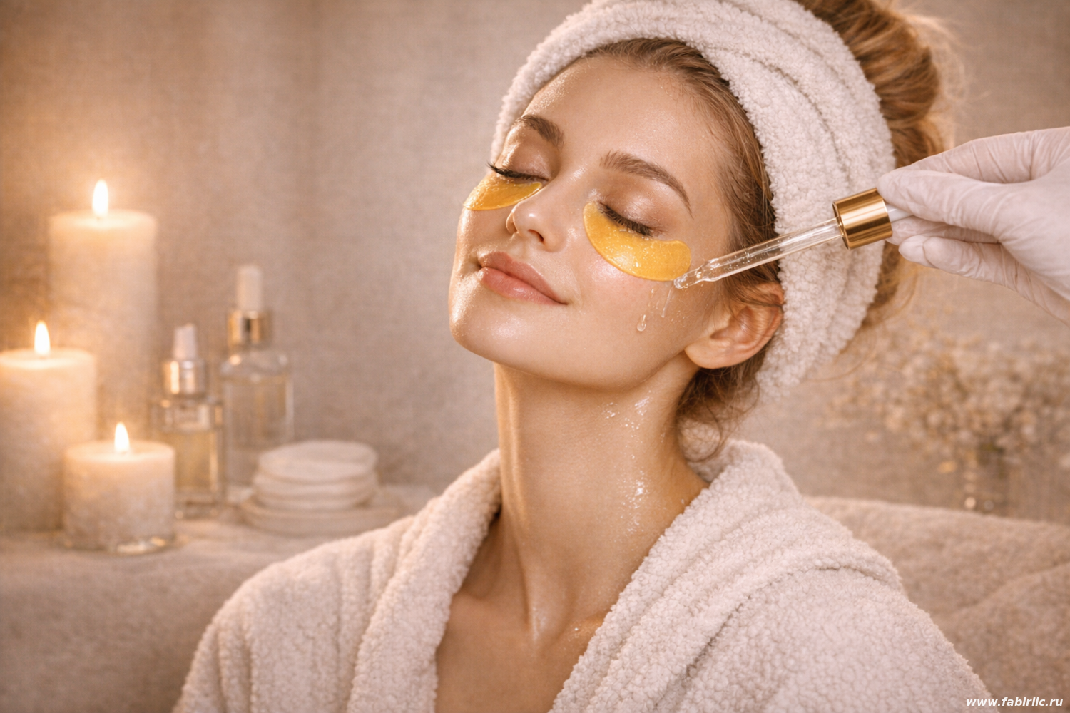 Шаг 2–3: увлажнение и ночная коррекция Патчи для зоны вокруг глаз и сыворотка на ночь