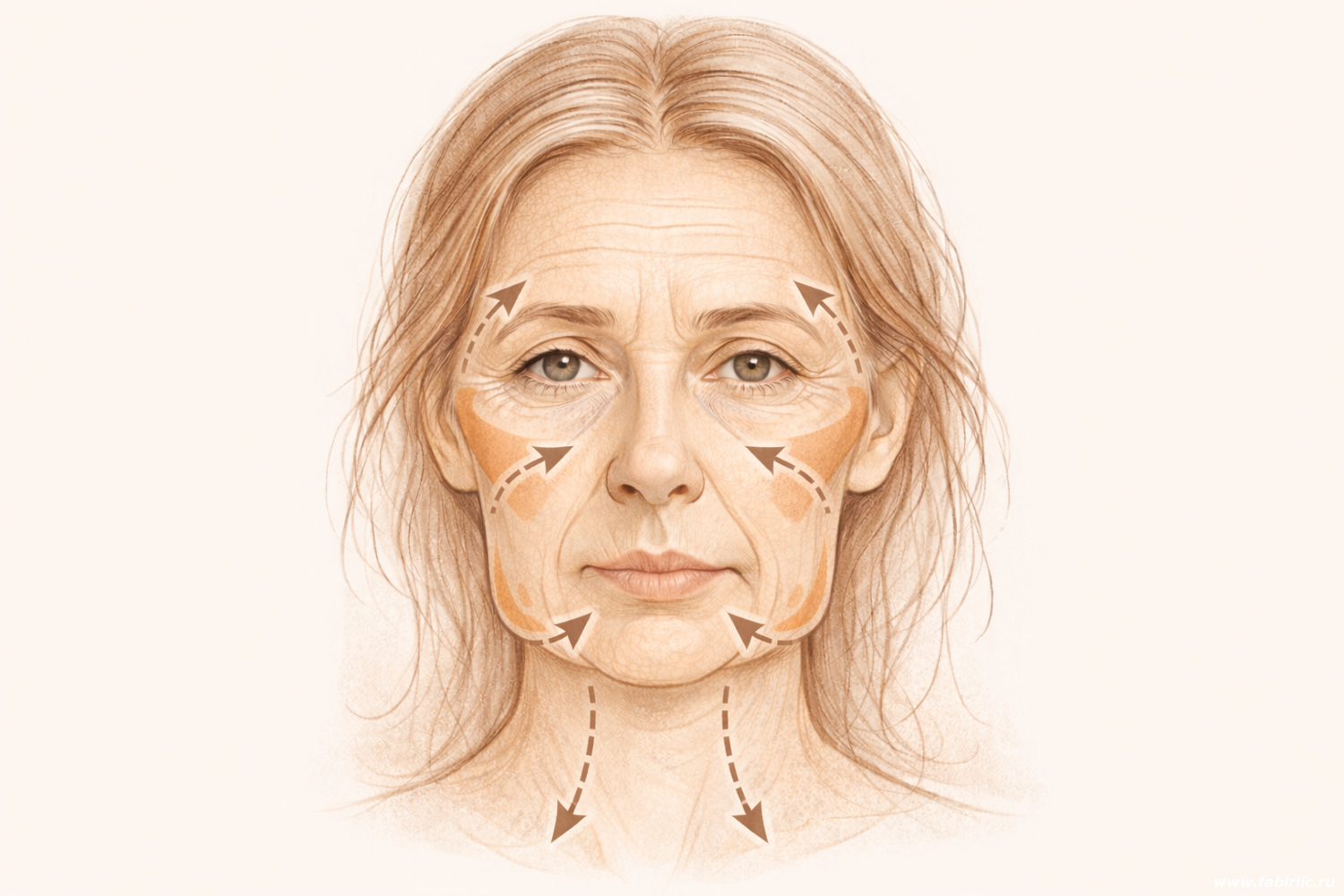 Деформационный морфотип: изменение контуров лица и потеря чёткости ова