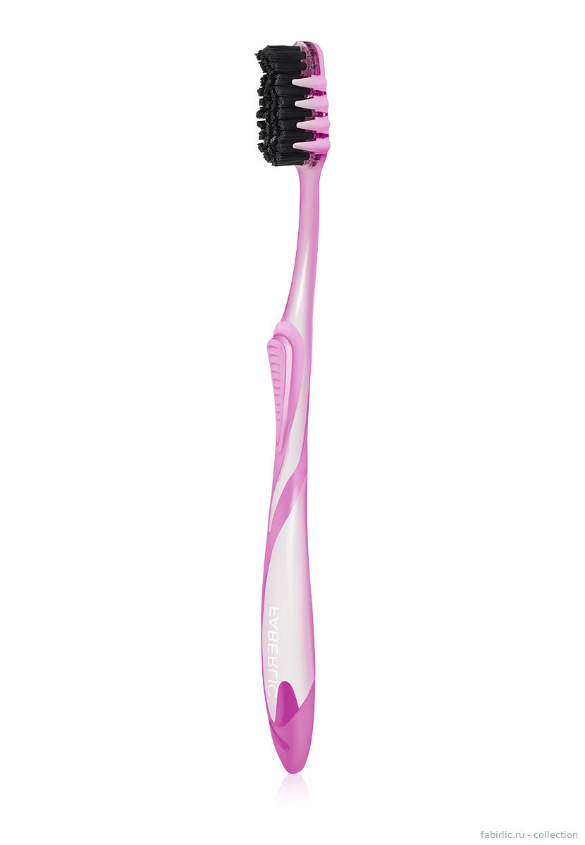 Зубная щетка с угольным напылением, фиолетовая, серии NUKI