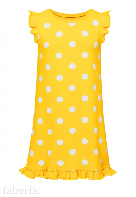Faberlic HWG017 Ночная сорочка для девочки, цвет жёлтый