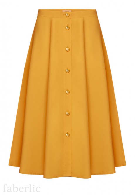 Faberlic 079W3301 Длинная юбка, цвет горчичный