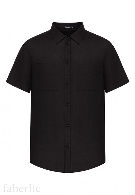 Faberlic 079M2601 Рубашка с коротким рукавом, цвет чёрный