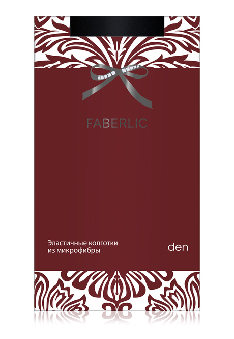 Faberlic Эластичные колготки из микрофибры ST250, плотность 250 den, цвет черный