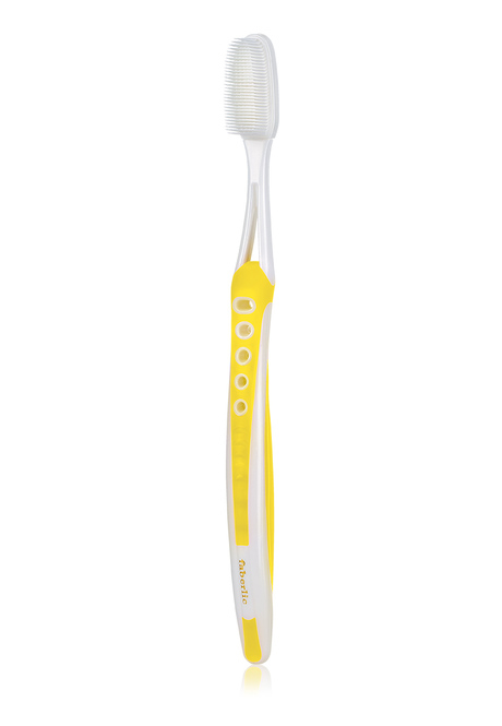 Силиконовая зубная щетка серии Expert Pharma, цвет жёлтый