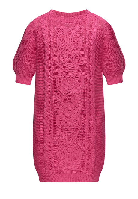 Faberlic 139G4102 Вязаное платье с сутажной вышивкой для девочки