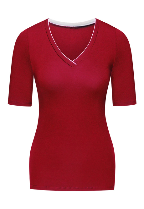 Faberlic TSS102 Футболка женская, цвет красный - купить со скидкой, заказ онлайн