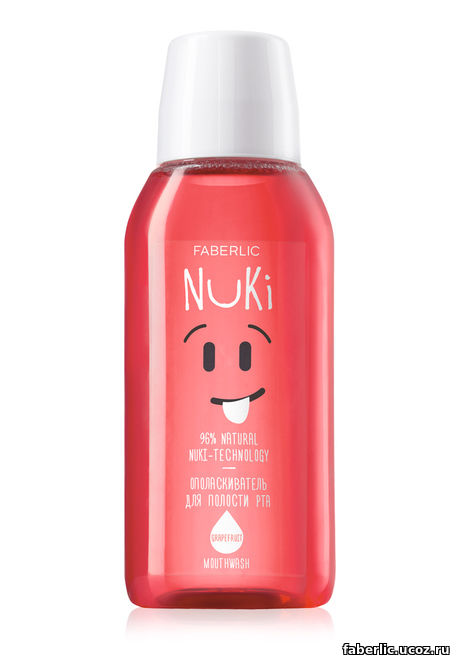 Ополаскиватель для полости рта с маслом грейпфрута Nuki