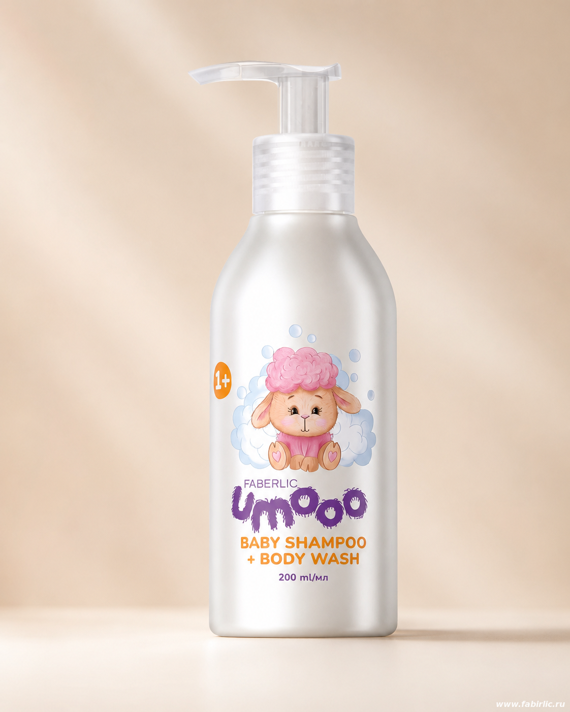 Детский шампунь-гель 2 в 1 Umooo 1+ Faberlic 2792